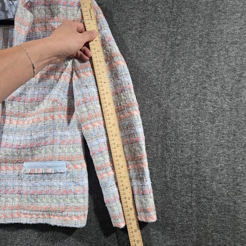 BASLER Size 40 Tweed Button Designer Blazer Jacket Multicolor - Picture 8 of 12