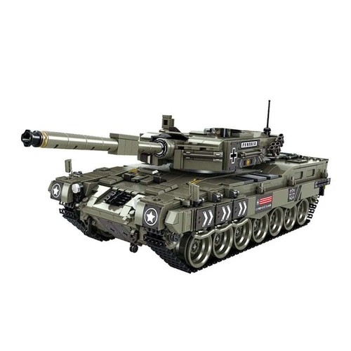 Juego de 2 bloques de construcción de tanque de batalla principal Leopard - Imagen 7 de 7