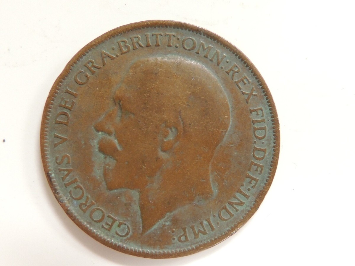 1913年 ジョージ5世 1ルピー硬貨 1913 British One Penny 