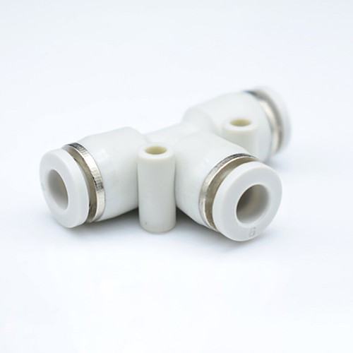 Tee Pneumatic Fittings Push in T Connector Quick Coupling Air Hose 4-12mm - Picture 5 of 8