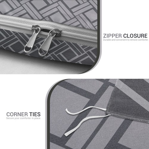 Duvet Cover Set King Size Luxury Reversible Quilt Cover Bedding Set Double - Picture 259 of 504