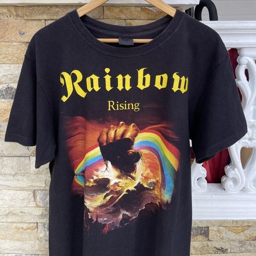 Rainbow - "Rising" Album T-shirt, Rainbow Album Cover, Rainbow Rock Band Tee, Ra - Picture 1 of 3