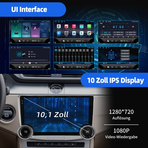 4+64GB 10" Android 14 Carplay Autoradio Für VW Passat VW B7 CC 2010-2015 GPS RDS - Bild 6 von 12