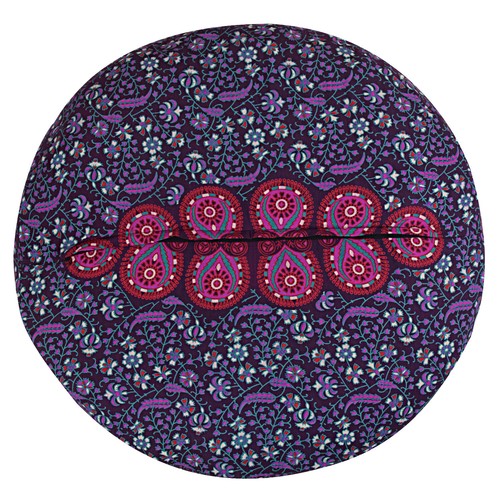 Pillow Cover Pouf Meditation Cover Indian Cotton 35" Large Round Floor Cushion - Picture 4 of 7