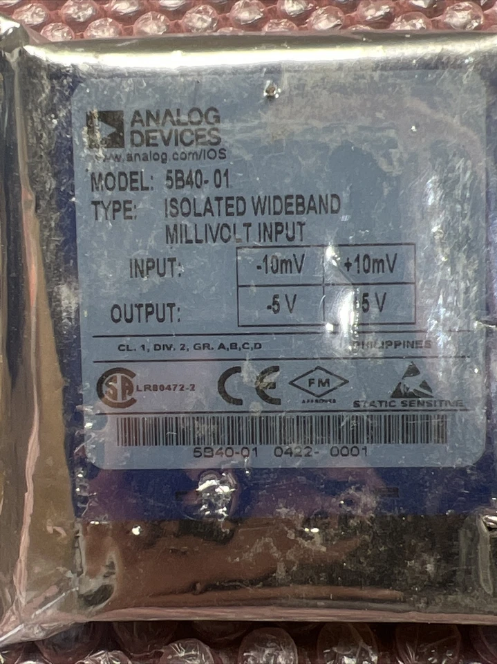 Analog Devices 5B40-01 Isolated Wideband Millivolt input +/-10mV Output +/-5V - Image 2 of 4