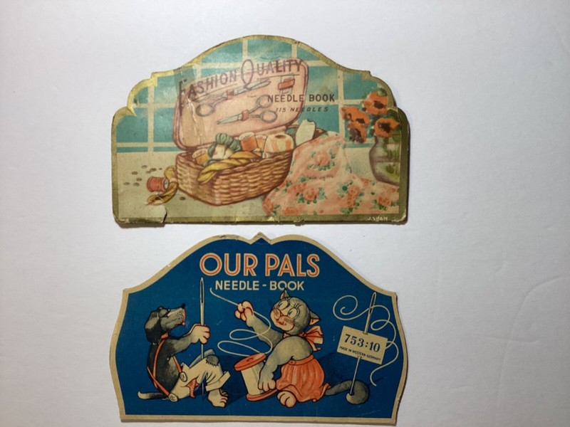 LOT Sewing Ephemera Vintage Our Pals Needle Book West Germany & Fashion Quality