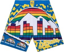 DENVER NUGGETS NBA MITCHELL NESS JUMBOTRON 2.0 SUBLIMATED SHORTS