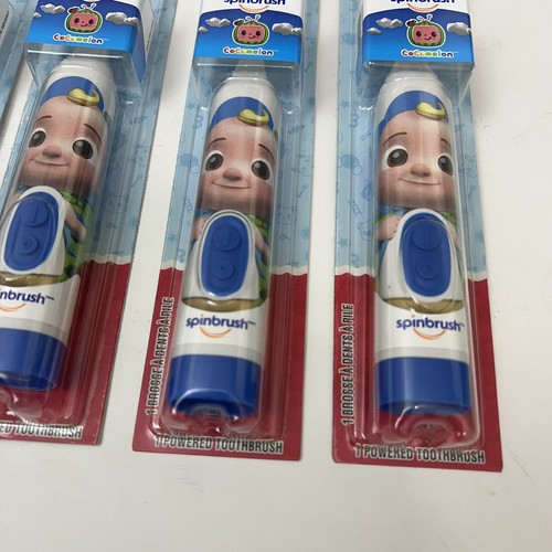 CoComelon Spinbrush Kids Electric Battery-Powered Soft Bristles Toothbrush 5PK - Picture 3 of 6