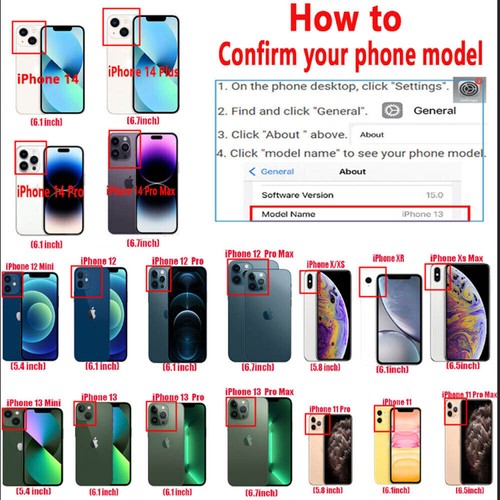 Protector de pantalla de vidrio templado para iPhone 14 Pro Max 13 12 11 XR Xs cubierta de lente - Imagen 3 de 25