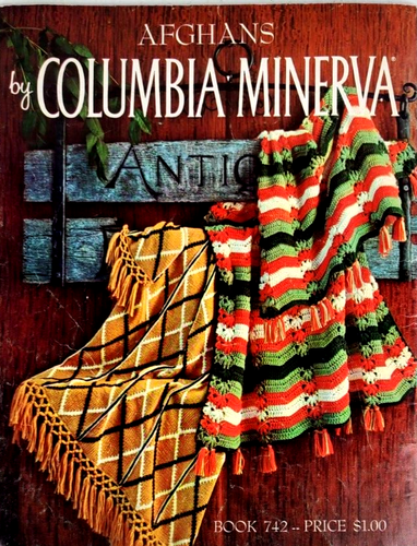 Columbia Minerva AFGHANS Crochet & Knitting Patterns | 16 Projects | Book #742 - Picture 16 of 16