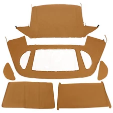 Convertible Soft Top Tan For 1990-02 Mercedes-Benz SL R129 500SL Window Plastic