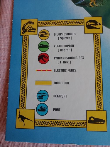 1992 Jurassic Park Board Game MB 4333 Homemade Die 1 Raptor & Orig Die... - Picture 7 of 24