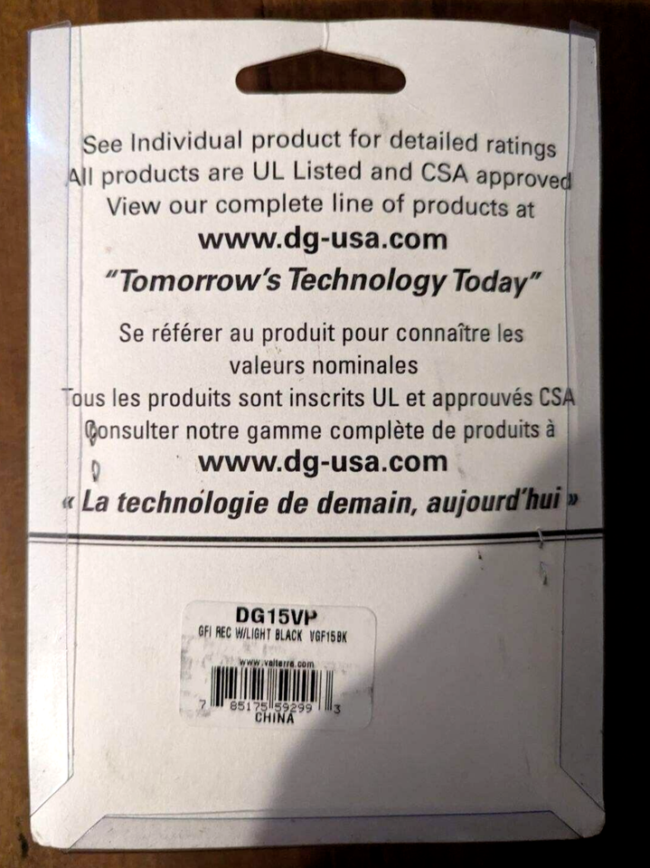 Diamond DG15VP Diamond Group Receptacle WIRING & SERVICE ACCESSORYS RV