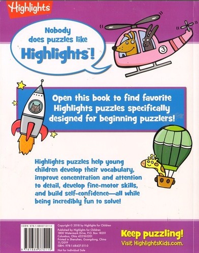 My First Hidden Pictures Puzzles Highlights Children's Book - Picture 2 of 2