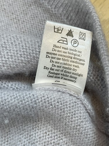 Pure Collection 100% cashmere jumper excellent condition colour block size S 10 - Picture 10 of 10