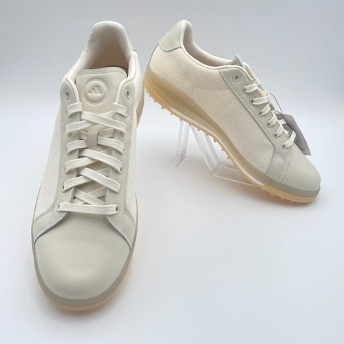 Nuevos zapatos de golf Adidas Go-To Spikeless 1 para hombre blanco tiza o doble azul marino - Imagen 4 de 25
