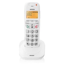 BRONDI BRAVO BRIGHT CORDLESS WHITE TASTI GRANDI - VIVAVOCE - DISPLAY RETROILLUMI
