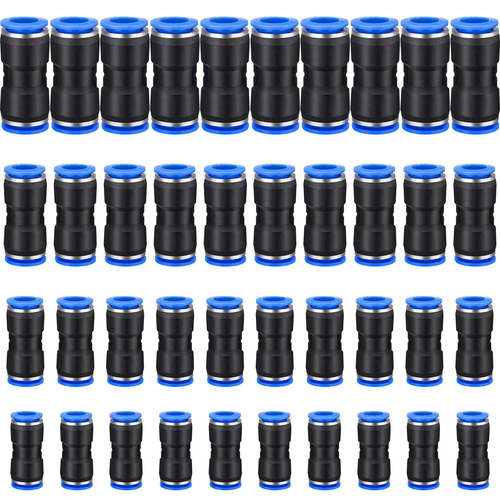 40 Stück gerade Steckverbinder Schnellspanner Druckluftverbinder Neu - Bild 1 von 12