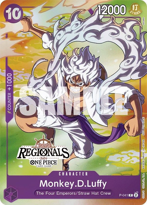 Monkey.D.Luffy [Participant] P-041 One Piece Promotion Cards for
