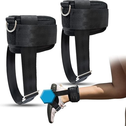 2PCS Adjustable Dumbbell Ankle Straps Weightlifting Workout Straps - Picture 4 of 5