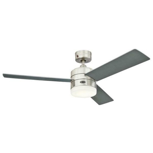 Ceiling Fan With LED Light and Remote Control Alta Vista Stainless Steel 122 CM - Picture 2 of 5