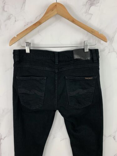 Pantalones de mezclilla Nudie Lean Dean negros talla 32x32 - Imagen 8 de 14