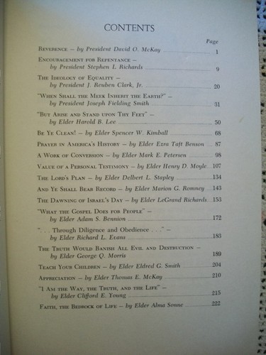 Messages of Inspiration (1957 Hardcover) LDS No Dust Jacket - Picture 10 of 11