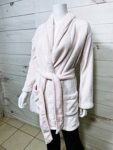 Vestido de mujer Victoria's Secret talla XS rosa bolsillos con cinturón manga larga - Imagen 3 de 7
