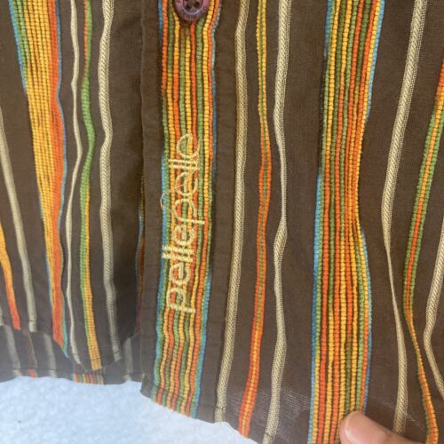 Pelle Pelle Button Down Mens Long Sleeve Dress Shirt Size 2XL Striped Soda Club - Picture 3 of 7