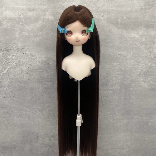 Pelucas largas de muñeca Yutotue con flequillo para pelucas de pelo de muñeca BJD juguete hágalo usted mismo - Imagen 51 de 52