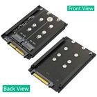 For M.2 NVME SATA SSD B Key/B&M Key SSD to SFF-8639 U.2 2 in 1 Adapter Converter