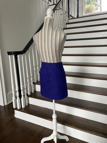 J.CREW Baumwolle Doppel Serge Minirock lila Sommer hell ungefüttert Gr. 0 #42211 - Bild 10 von 12