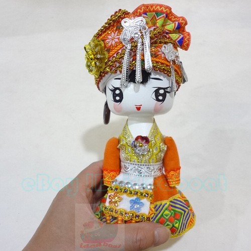 (19~21cm tall) Q-Doll Headwear Beauty Girl Figurine Doll Chinese Ethnic Minority - Picture 77 of 133
