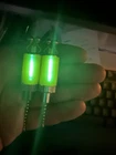 2x illuminating FLOU GREEN CHAIN BITE INDICATOR, BOBBIN SWINGERS, VIDEO IN
