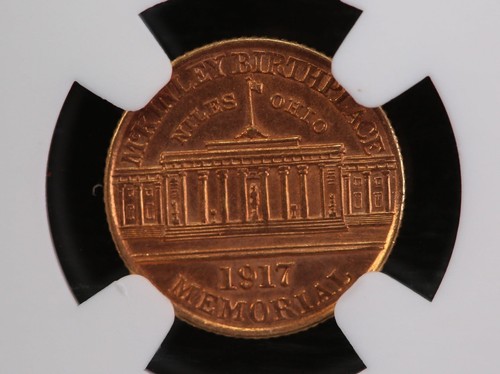 1917 Gold $1 MCKINLEY, Early Gold Commemorative., Store #120615 - Picture 2 of 3