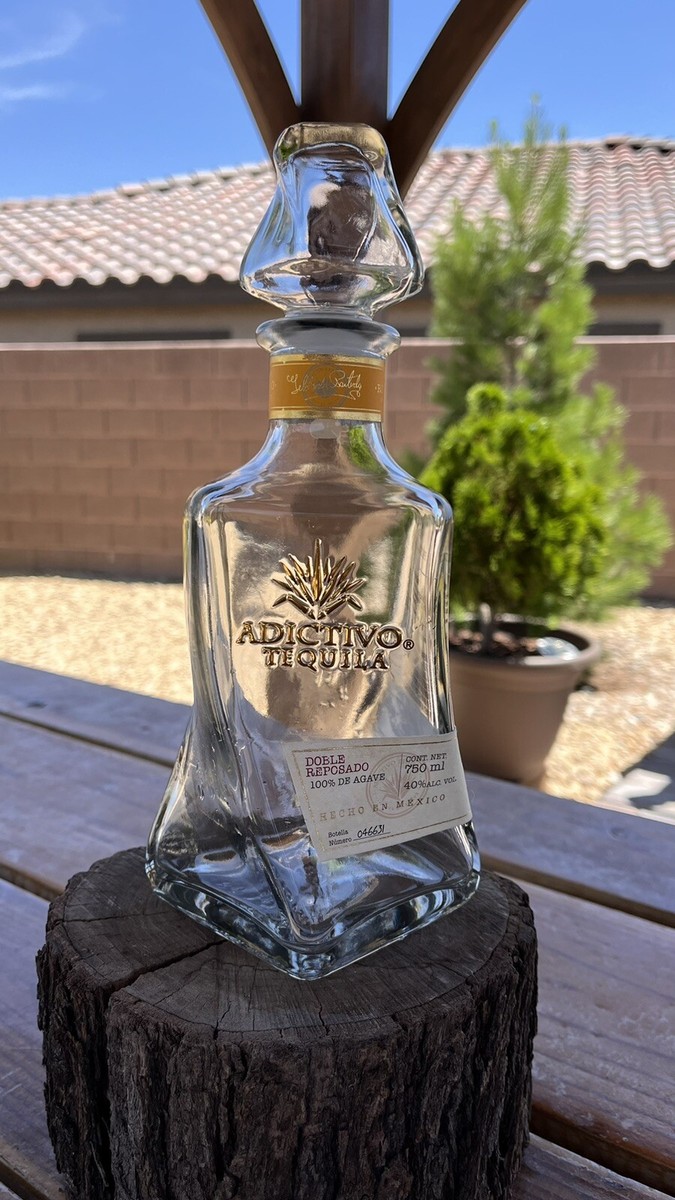 【新品未開封】ADICTIVO TEQUILA ダブルレポサドテキーラ750ml Adictivo Doble Reposado Tequila Bottle 750ml EMPTY With