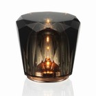 Ambientec Xtal Acrux Crystal Cordless LED Table Lamp Light Dark Gray XL2-AXGRY