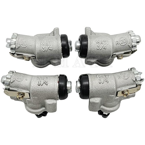 Front Brake Wheel Cylinders w/Shoes ALL 4 for Honda TRX350 TRX350D 1986-1989 ATV - Picture 5 of 10