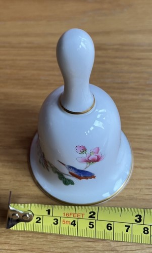 Coalport Pageant Bell Bone China porcelain/gold guilding/floral blue/pink - Picture 15 of 15