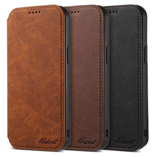 Retro Leather Flip Magnetic Wireless Case For iPhone 16 15 Pro Max Wallet Cover - 第 11/27 張圖片