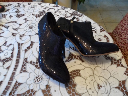 Gucci Stiefeletten schwarz Pailletten verziert - Lacklederbesatz Größe 39B - Bild 3 von 23