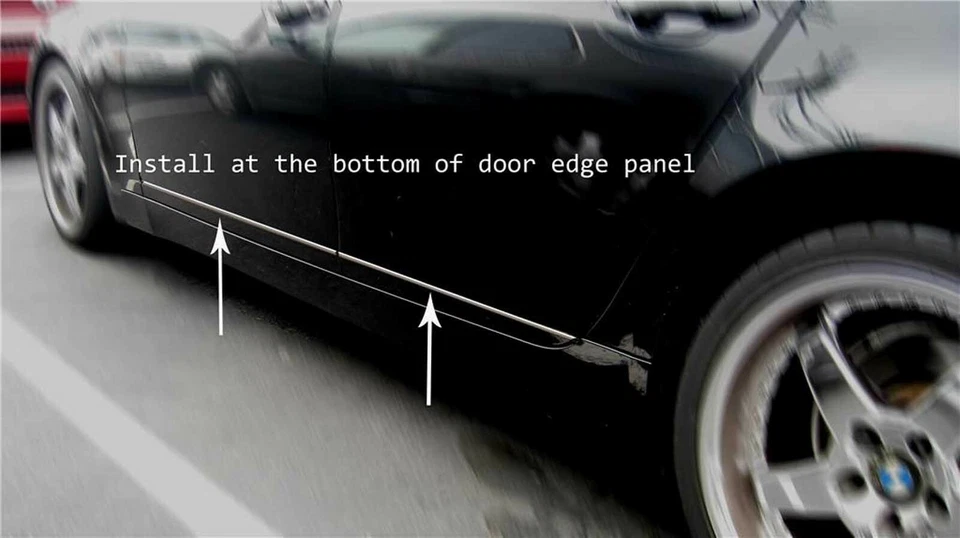 For Dodge CHARGER Chrome Body Side Molding Trim Kit 2006 2007 2008 2009 2010 - Image 4 of 4