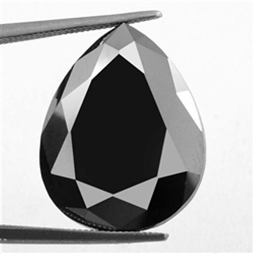 1 pz diamante nero taglio pera da 2,05 ct, diamante nero naturale sfuso per a... - Imagen 2 de 4