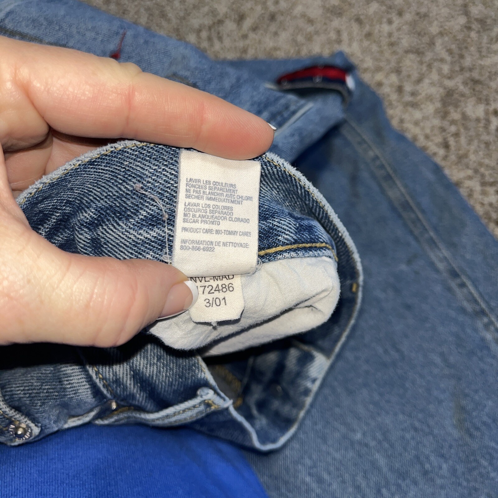 Tommy Hilfiger Vintage Jeans Mens 38x34 (38x32.5) Carpenter Baggy Loose Skater - View 8