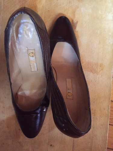 vintage Gucci leather and suede pumps size 35.5 women's - Picture 6 of 11