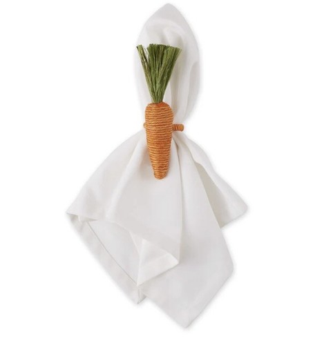 4pc Napkin Ring Elegant Decorative Easter Banquet Party Carrot Napkin Buckle - Picture 4 of 5