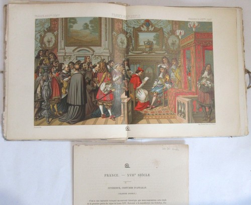 ROOT THE HISTORIC COSTUME 17TH CENTURY 24 BOARDS 11 COLORS EUROPE 1883 - Picture 12 of 16