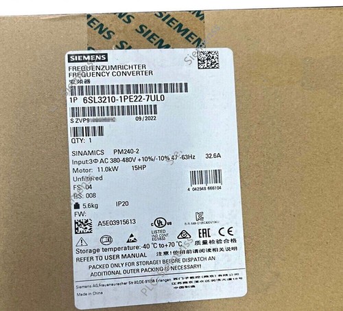 Módulo de alimentación 6SL3210-1PE22-7UL0 NUEVO SIEMENS SINAMICS PM240 6SL3210-1PE22-7UL0 - Imagen 1 de 3