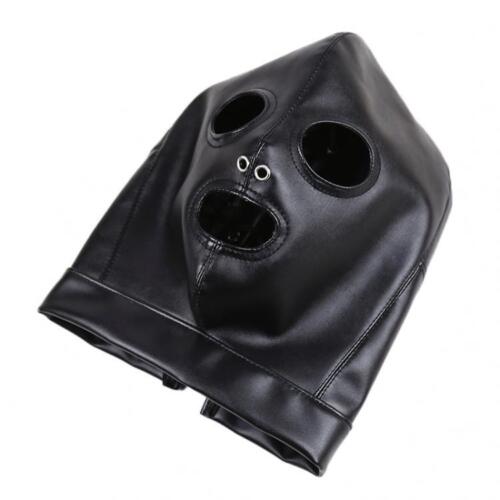 Quality Soft PU Leather Breathable Open Mouth Eyes Hood - Picture 6 of 8