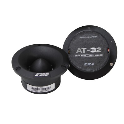 Deaf Bonce AT-32 Apocalypse Black 70 Watts 3'' Flush Mount 4 Ohm Tweeters (Pair)